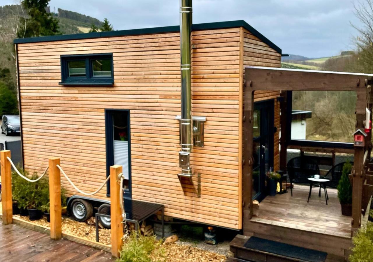 Tiny House Klitzeklein Am Waldrand Von Elpe Villa Olsberg Dış mekan fotoğraf
